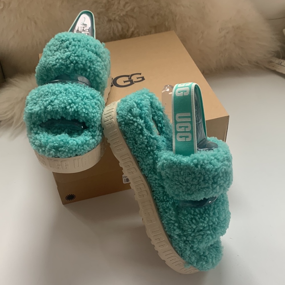 BRAND NEW UGG Fluffita Tide Pool Aqua - Picture 4 of 7